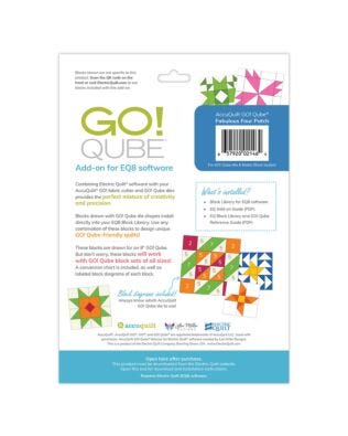 Electric Quilt Add-On for GO! Qube Fabulous Four Patch