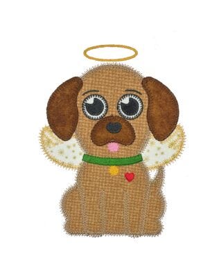 GO! Angel Pup Embroidery by V-Stitch Designs