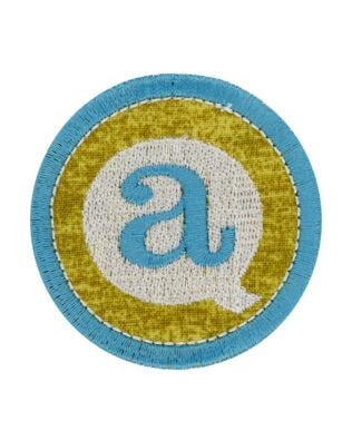 Small Circle AccuQuilt Logo Patch ​Embroidery Single Design by OESD