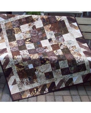 GO! Chocolate Sunflowers Quilt Pattern
