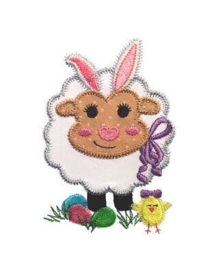 GO! Baby Easter Sheep Embroidery by V-Stitch Designs