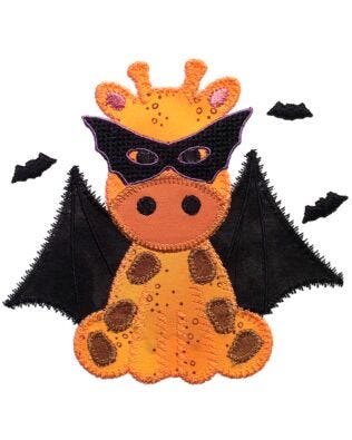 GO! Baby Halloween Giraffe Embroidery by V-Stitch Designs