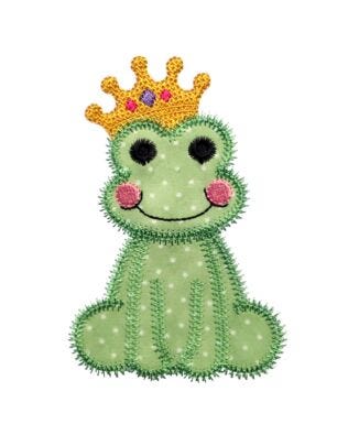 GO! Baby Royal Frog 1 Embroidery by V-Stitch Designs