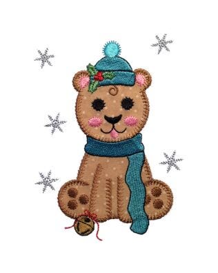 GO! Baby Winter Bear Embroidery by V-Stitch Designs