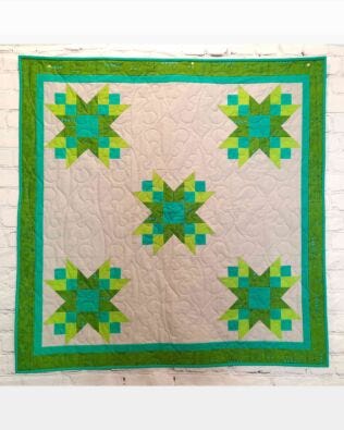 French Braid Stars Quilt Pattern