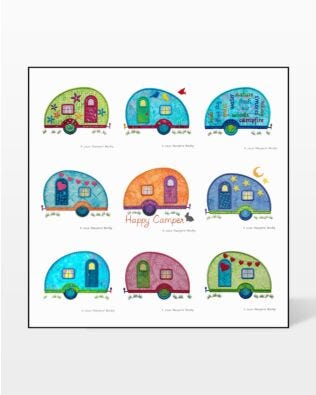 GO! Camper Machine Embroidery Set by Marjorie Busby