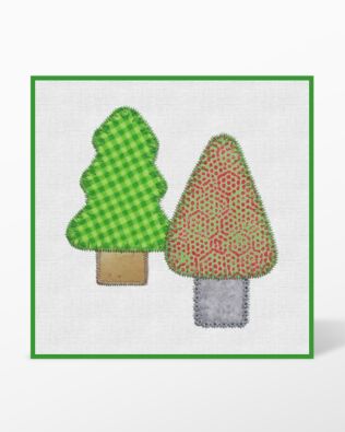 GO! Houses and Trees by Reiko Kato Machine Embroidery Set by Marjorie Busby