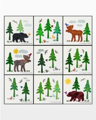 GO! Northwoods Quilt Blocks Machine Embroidery Set by Marjorie Busby