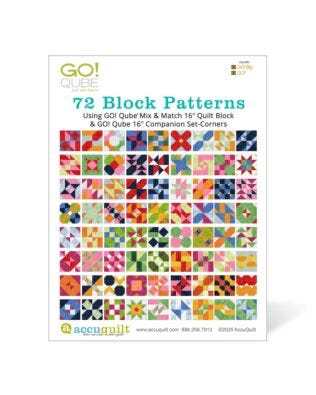 GO! Qube 16" Companion Set Corners-72 Block Patterns Booklet
