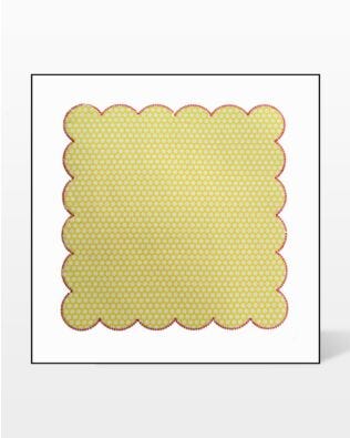 Studio Square Scalloped-11 1/2" Embroidery Designs