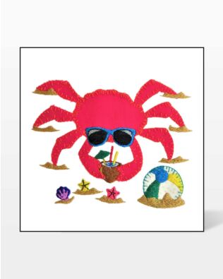 GO! Summer Time Crab Embroidery Specialty Designs
