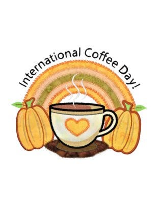 GO! International Coffee Day! Embroidery by Specialty Designs
