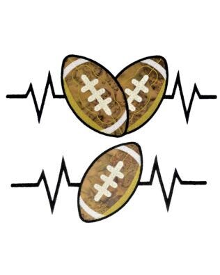 GO! Football Heartbeat Embroidery Specialty Designs