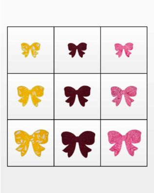 GO! Bow-2 1/2", 3 1/2", 4 1/2" Embroidery Designs