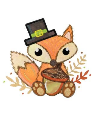 GO! Fall Time Fox Embroidery Specialty Designs