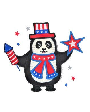 GO! Patriotic Panda Bear Embroidery by Specialty Designs