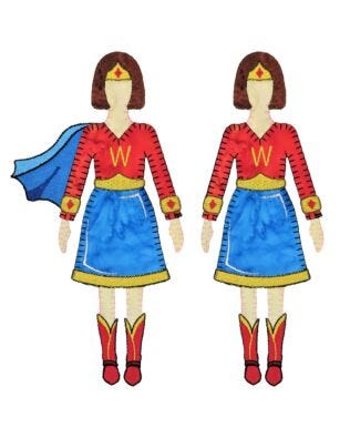 GO! Super Woman Costume by TipStitched Embroidery Specialty Designs