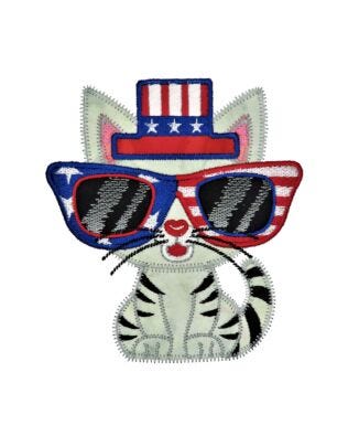 GO! Patriotic Kitten Embroidery Specialty Designs