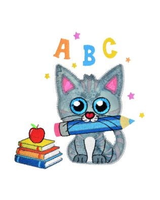 GO! Back to School Kitten Embroidery by Specialty Designs