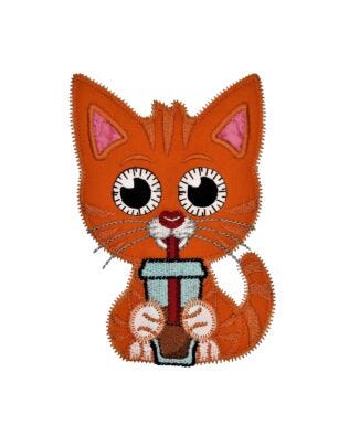 GO! I Love Coffee Kitten Embroidery by Specialty Designs