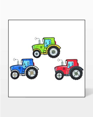 GO! Tractor Embroidery Specialty Designs