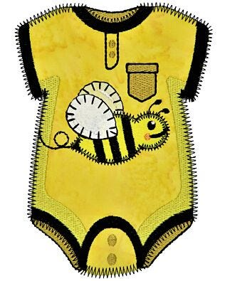 GO! Bumble Bee Onesie Embroidery Specialty Designs