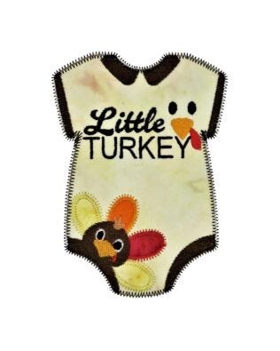 GO! Little Turkey Onesie Embroidery by Specialty Designs