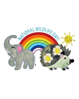 GO! National Wildlife Day Embroidery by Specialty Designs