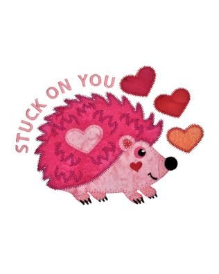 GO! Stuck on You Hedgehog Embroidery by Specialty Designs