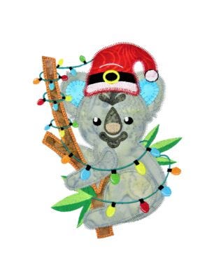 GO! Christmas Koala Embroidery by Janine Lecour by Specialty Designs