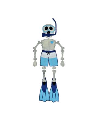 GO! Scuba Diving Skeleton by Chris Marchini Embroidery by Specialty Designs
