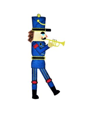 GO! Trumpet Player Nutcracker Embroidery by Specialty Designs