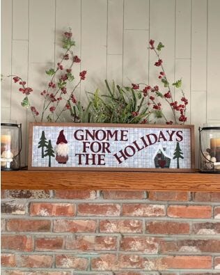 GO! Gnome For the Holidays Wall Hanging Pattern