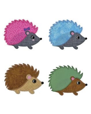 GO! Hedgehog Set Embroidery by V-Stitch Designs