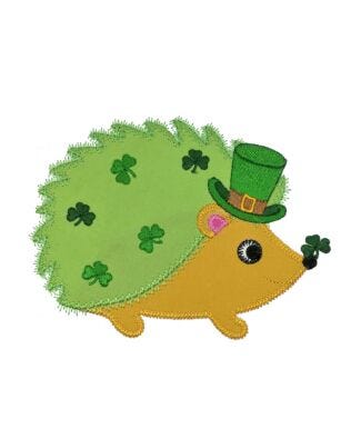 GO! Hedgehog Shamrock Embroidery by V-Stitch Designs