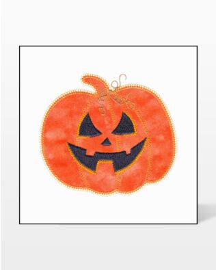 GO! Jack O Lantern 2 Embroidery by V-Stitch Designs