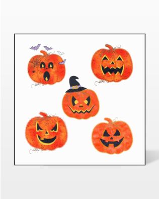GO! Jack O Lantern 2 Embroidery by V-Stitch Designs