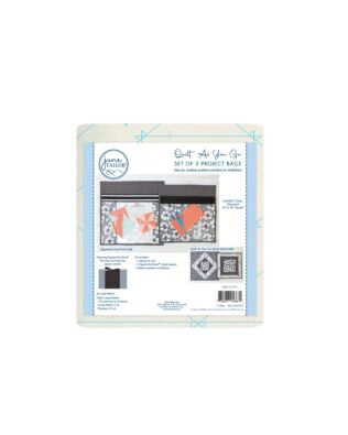 Project Bags Quilt-As-You-Go Kit with Zippity-Do-Done Zipper - Black (Set of 2)