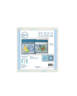 Project Bags Quilt-As-You-Go Kit with Zippity-Do-Done Zipper - White (Set of 2)