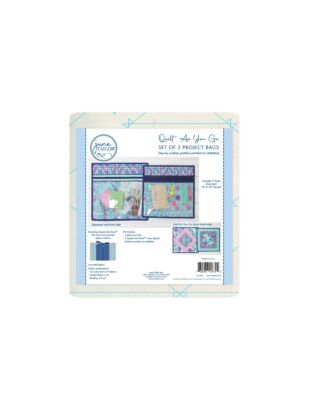 Project Bags Quilt-As-You-Go Kit with Zippity-Do-Done Zipper - Navy (Set of 2)