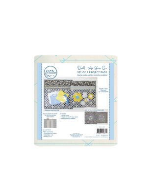 Project Bags Quilt-As-You-Go Kit with Zippity-Do-Done Zipper - Gray (Set of 2)