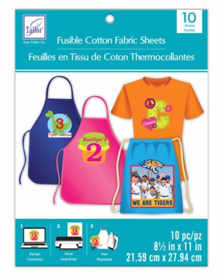 Fusible Cotton Fabric Sheets - 10 Sheets