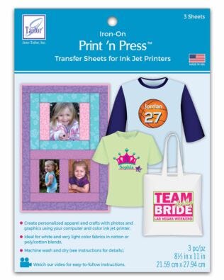 Print ’n Press Transfer Sheets - 3 Sheets