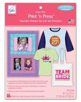 Print ’n Press Transfer Sheets - 10 Sheets