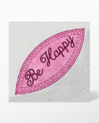 GO! Orange Peel Blanket Stitch Words with Hearts Embroidery by Linda Horne (LH-OPBWH)