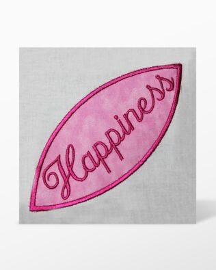 GO! Orange Peel Satin Stitch Words Embroidery Design by Linda Horne (LH-OPW)