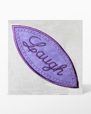 GO! Orange Peel Satin Stitch Words with Hearts Embroidery Design by Linda Horne (LH-OPWH)