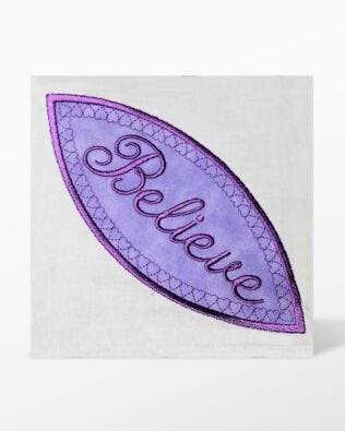 GO! Orange Peel Satin Stitch Words with Hearts Embroidery Design by Linda Horne (LH-OPWH)