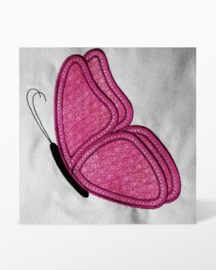 GO! Single Butterfly Embroidery Design by Linda Horne