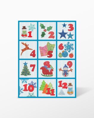 GO! Winter Bliss Wall Hanging Machine Embroidery Designs CD Set by Marjorie Busby
